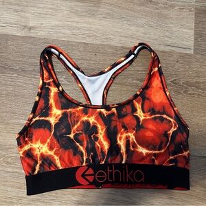 Ethika Women's Lava Print Sports Bra